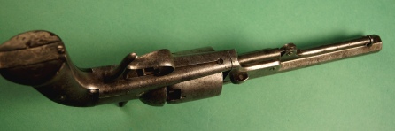 bottom view of pistol